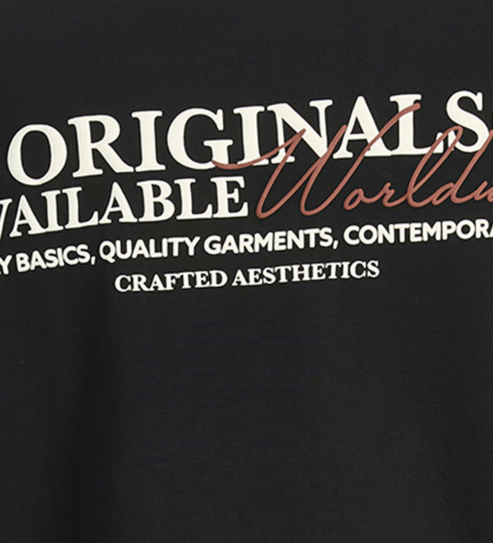 Jack & Jones T-shirt - JorIslington - Sort m. Print