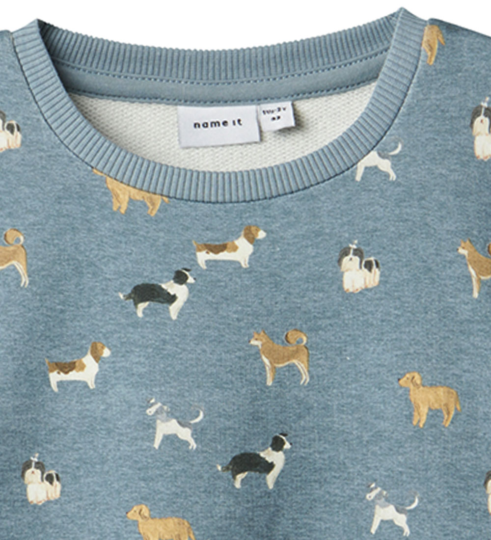 Name It Sweatshirt - NmmBarking - Spring Lake/Melange