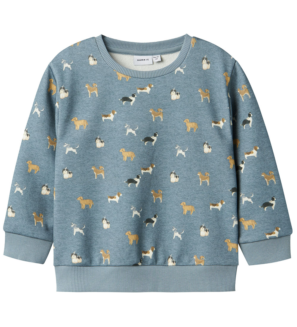 Name It Sweatshirt - NmmBarking - Spring Lake/Melange