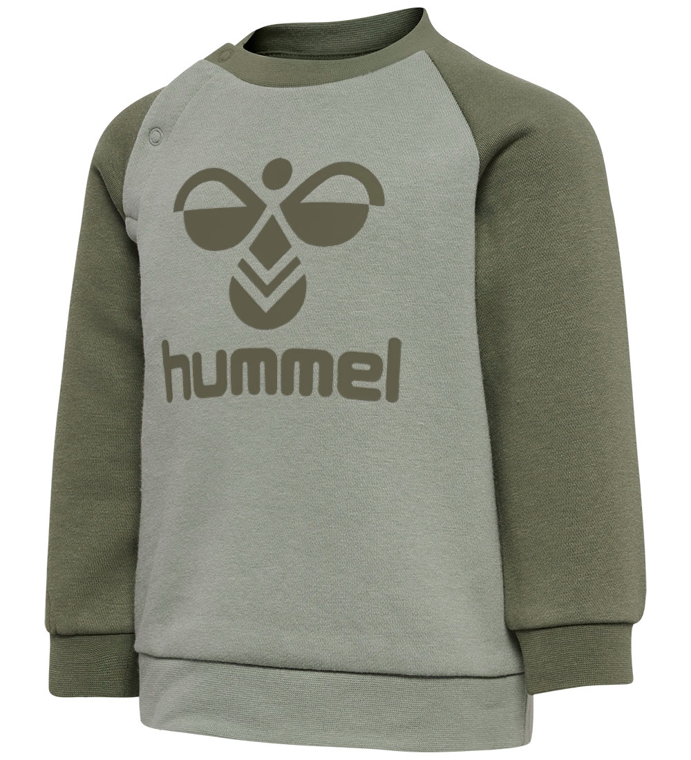 Hummel Sæt - hmlHumming Crewsuit - Olivine