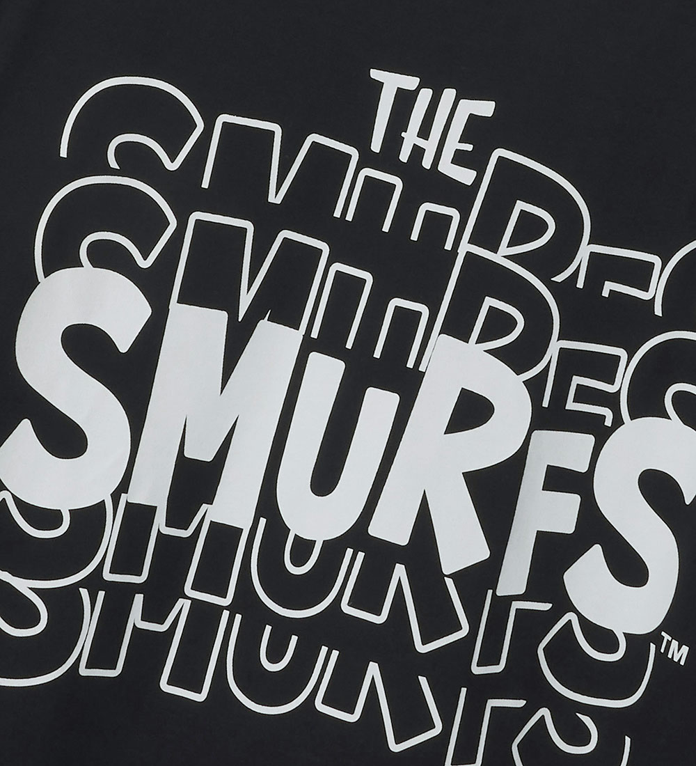 LMTD T-shirt - NlnFordy Smurfs - Sort