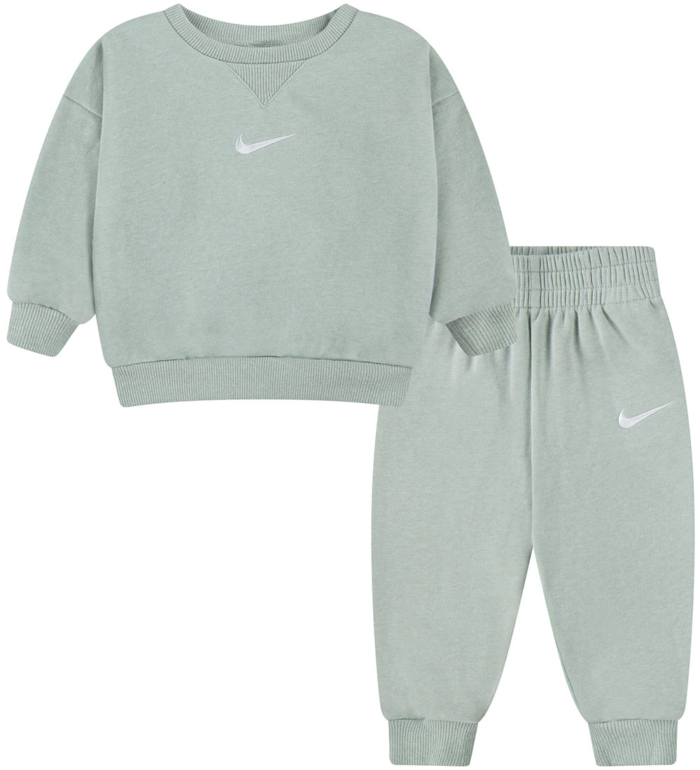 Nike Sweatsæt - Sweatshirt/Sweatpants - Mica Green Heather
