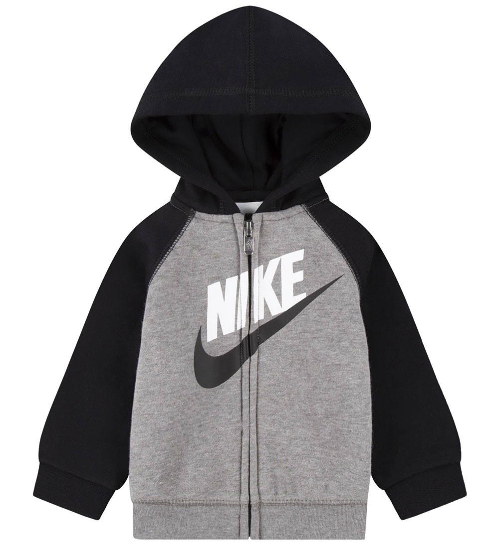 Nike Sæt - Cardigan/Sweatpants/T-shirt - Carbon Heather