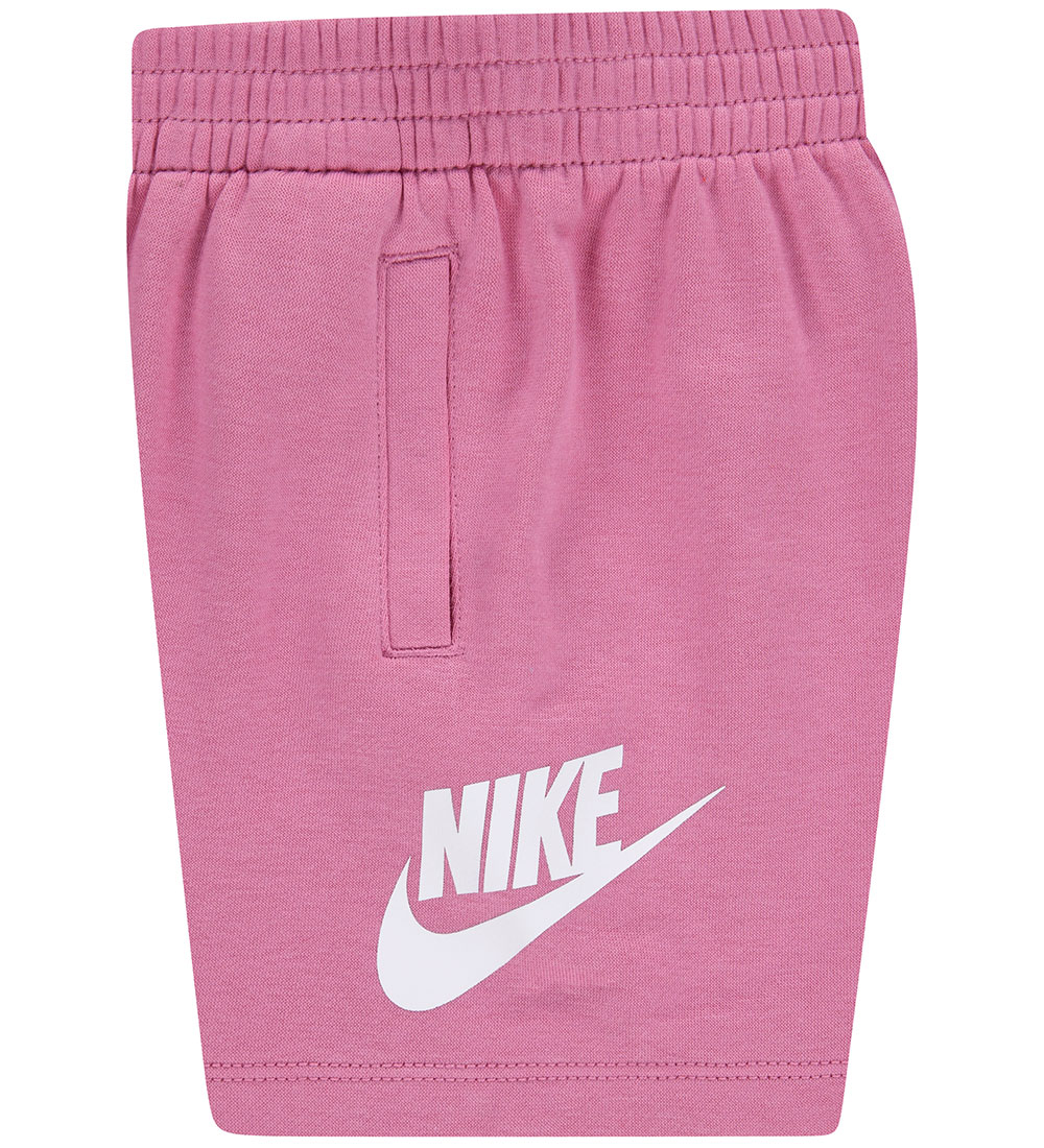 Nike Shortssæt - T-shirt/Shorts - Magic Flamingo