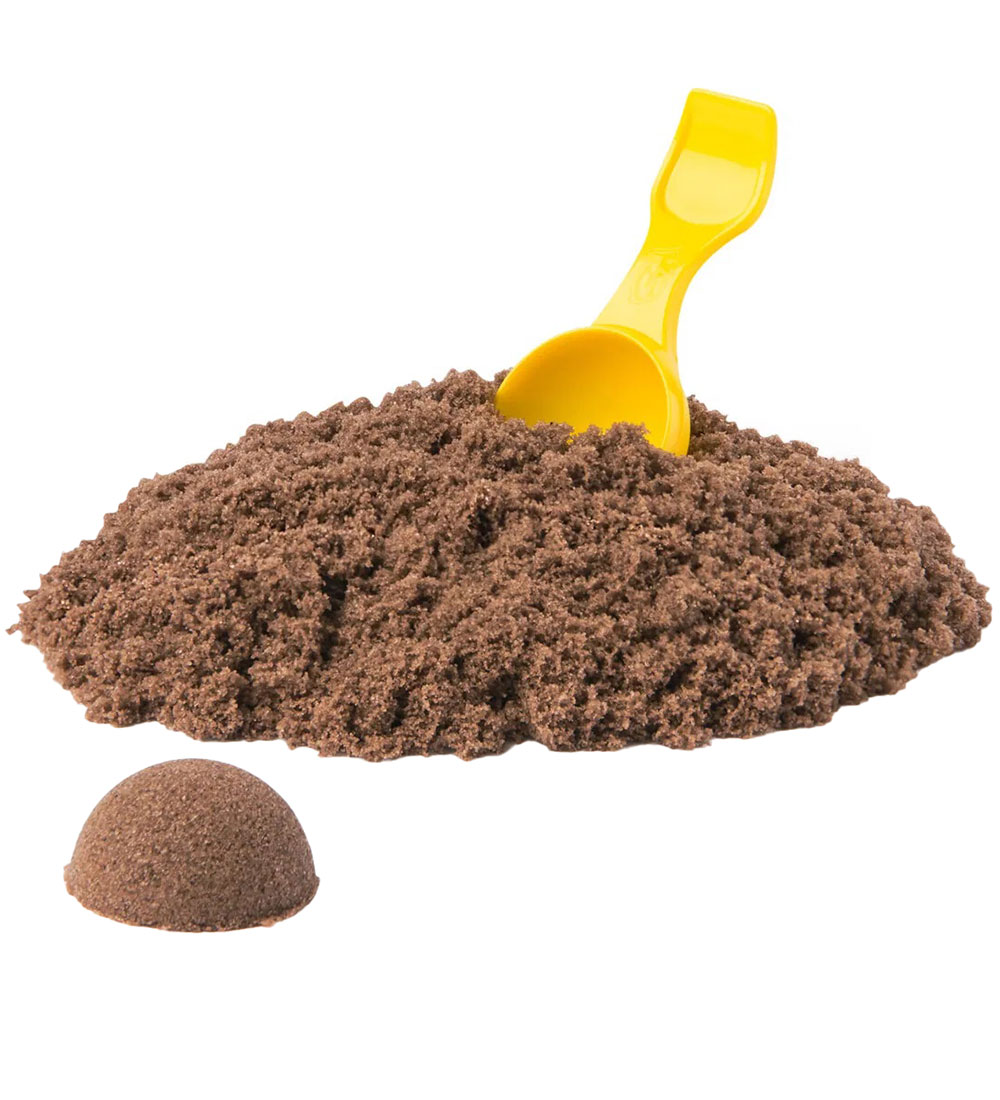 Kinetic Sand Sandsæt - 113 gram - Ice Cream Tub - Brun