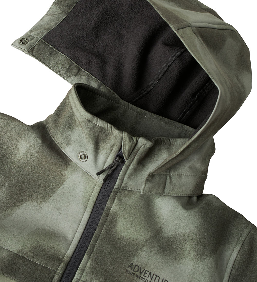 Name It Softshelljakke m. Fleece - NkmAlfa08 - Shadow m. Camou