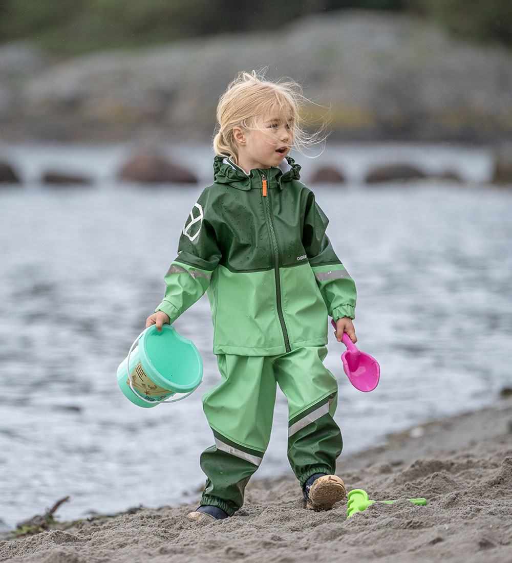 Didriksons Regntøj m. Seler - Waterman - Light Algae Green