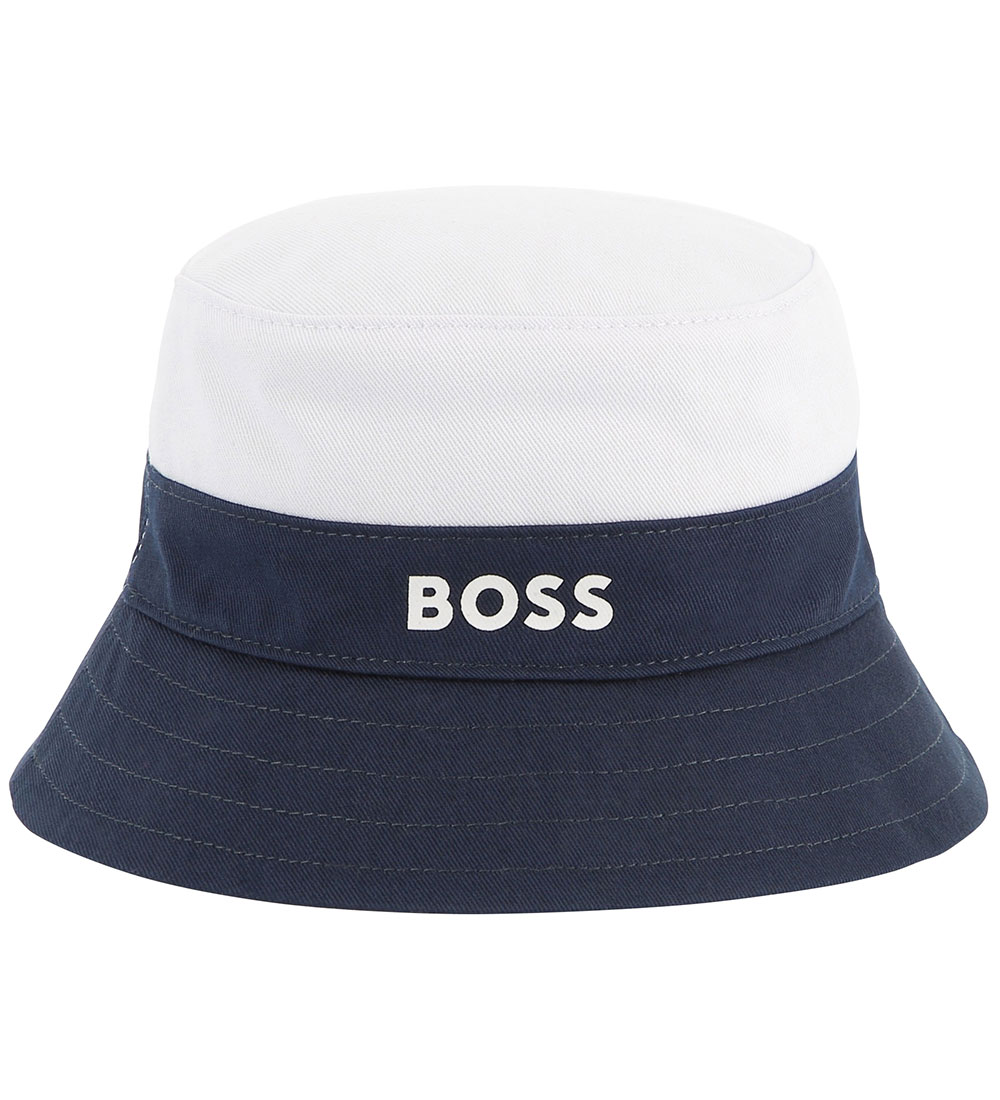 BOSS Bøllehat - Vendbar - Persian Blue/Hvid/Navy