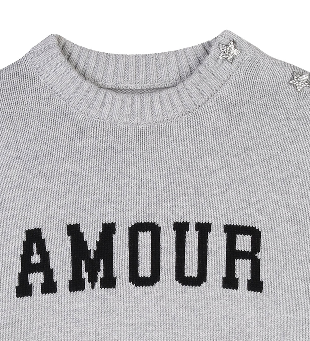 Zadig & Voltaire Bluse - Strik - Malta - Gråmeleret m. Sort