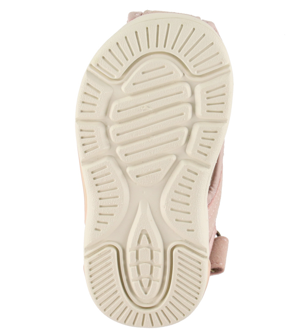 En Fant Sandaler m. Lys - Velcro Closed Toe - Sepia Rose