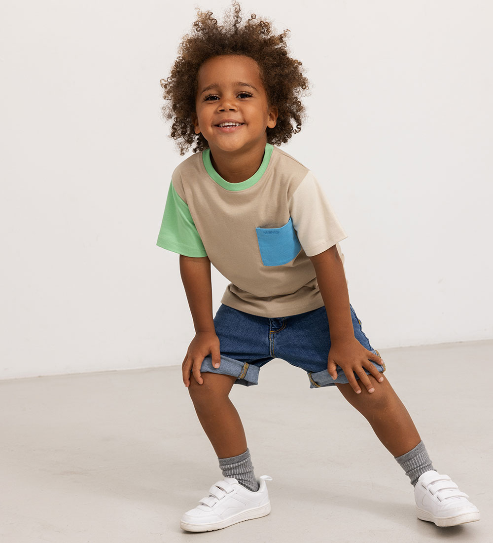 MarMar T-shirt - Tad - Colour Block Llama