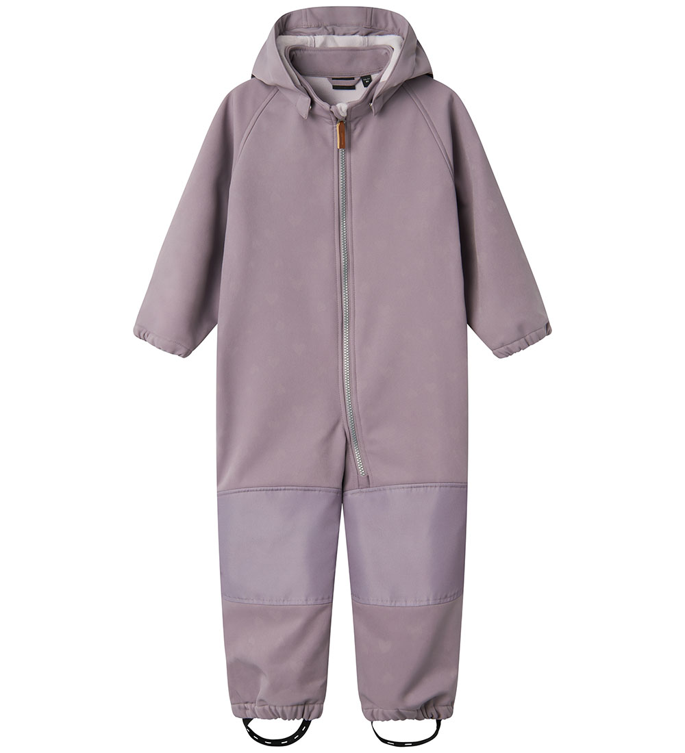 Name It Softshelldragt m. Fleece - NmfAlfa08 - Grey Ridge m. Mag