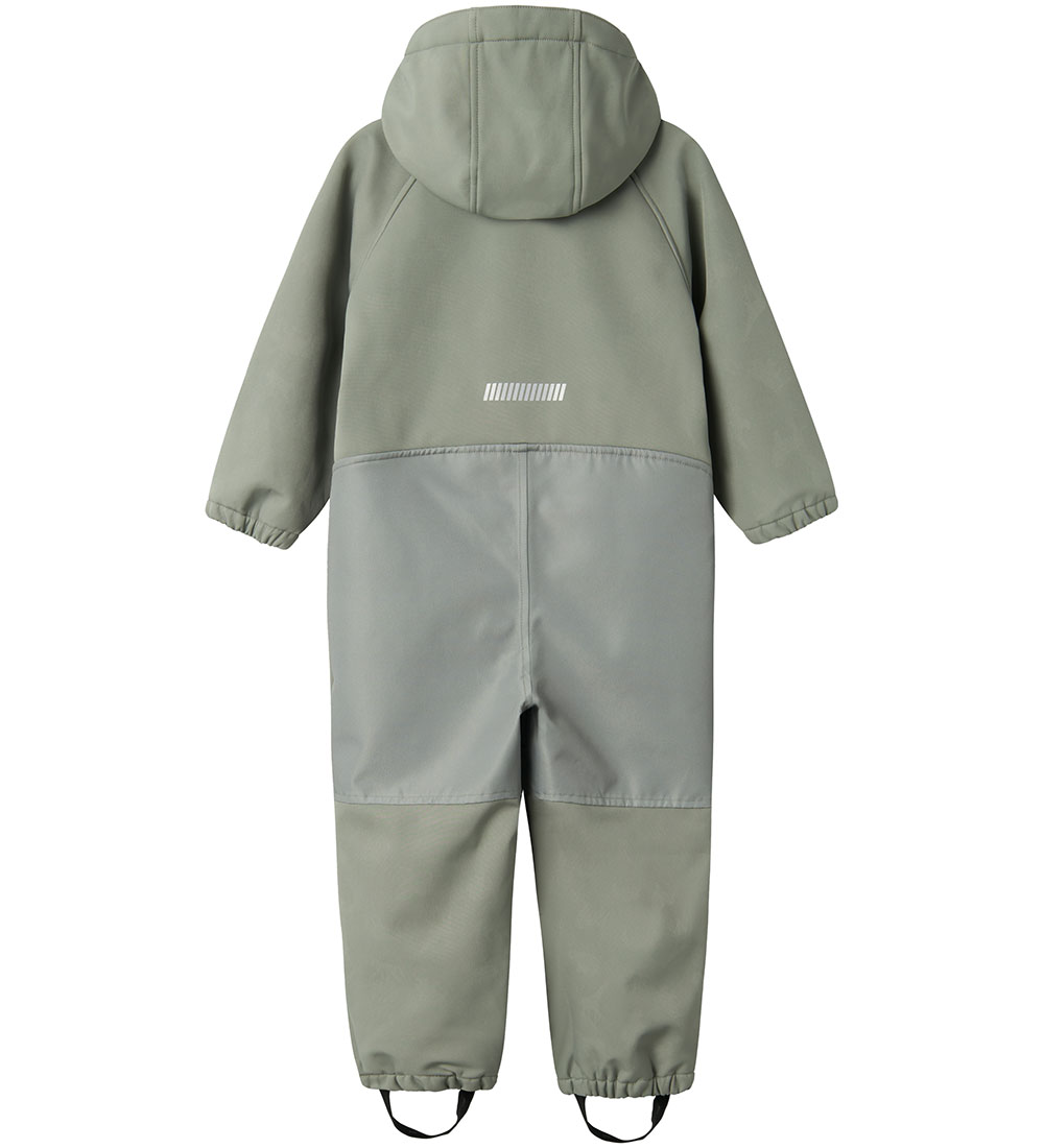 Name It Softshelldragt m. Fleece - NmmAlfa08 - Shadow m. Magisk