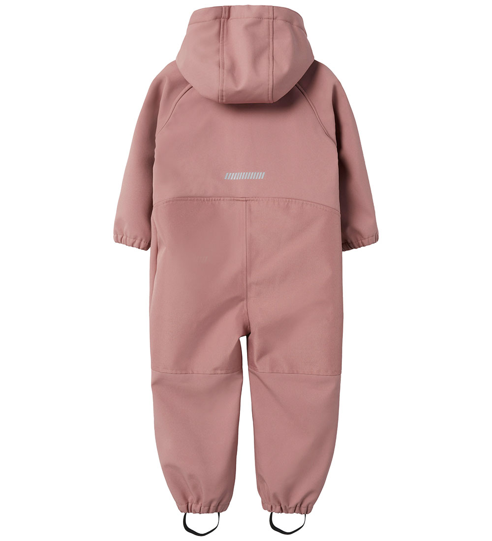 Name It Softshelldragt m. Fleece - NmfAlfa08 - Burlwood m. Magis