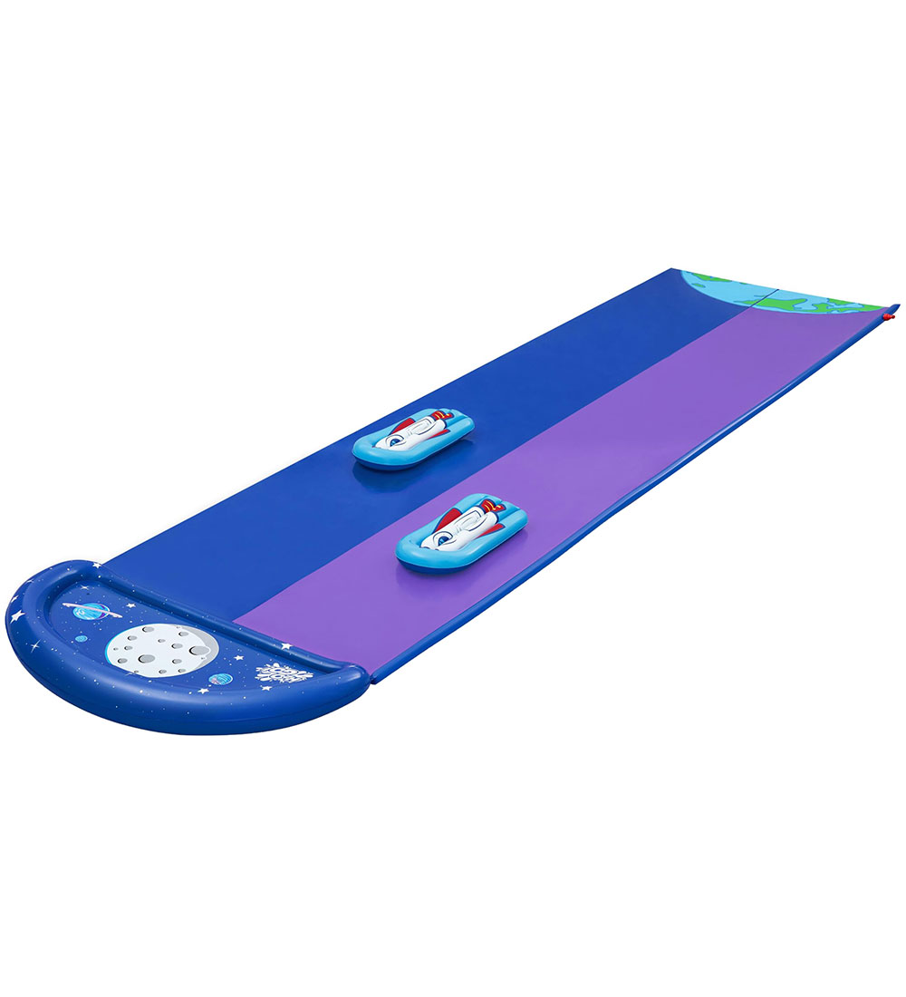 Bestway Dobbelt Glidebane m. Badedyr - 488 cm - H2OGO Lunar Laun