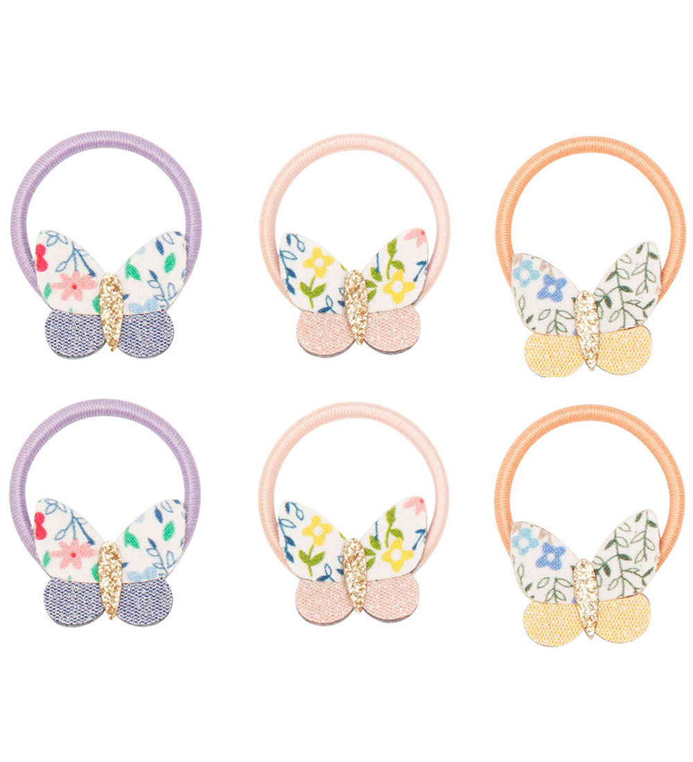 Mimi & Lula Hårelastikker - 6-pak - Mini Betty Butterfly Florenc