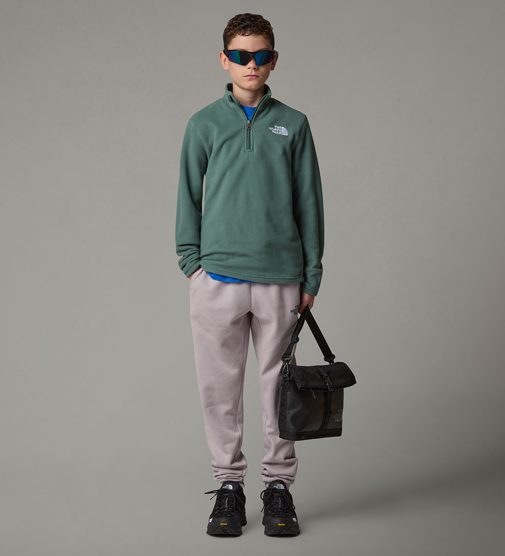The North Face Fleecetrøje - Glacier - 1/4 Zip - Duck Green