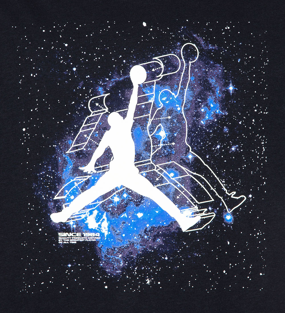 Jordan T-shirt - Glow In The Dark - Sort m. Print