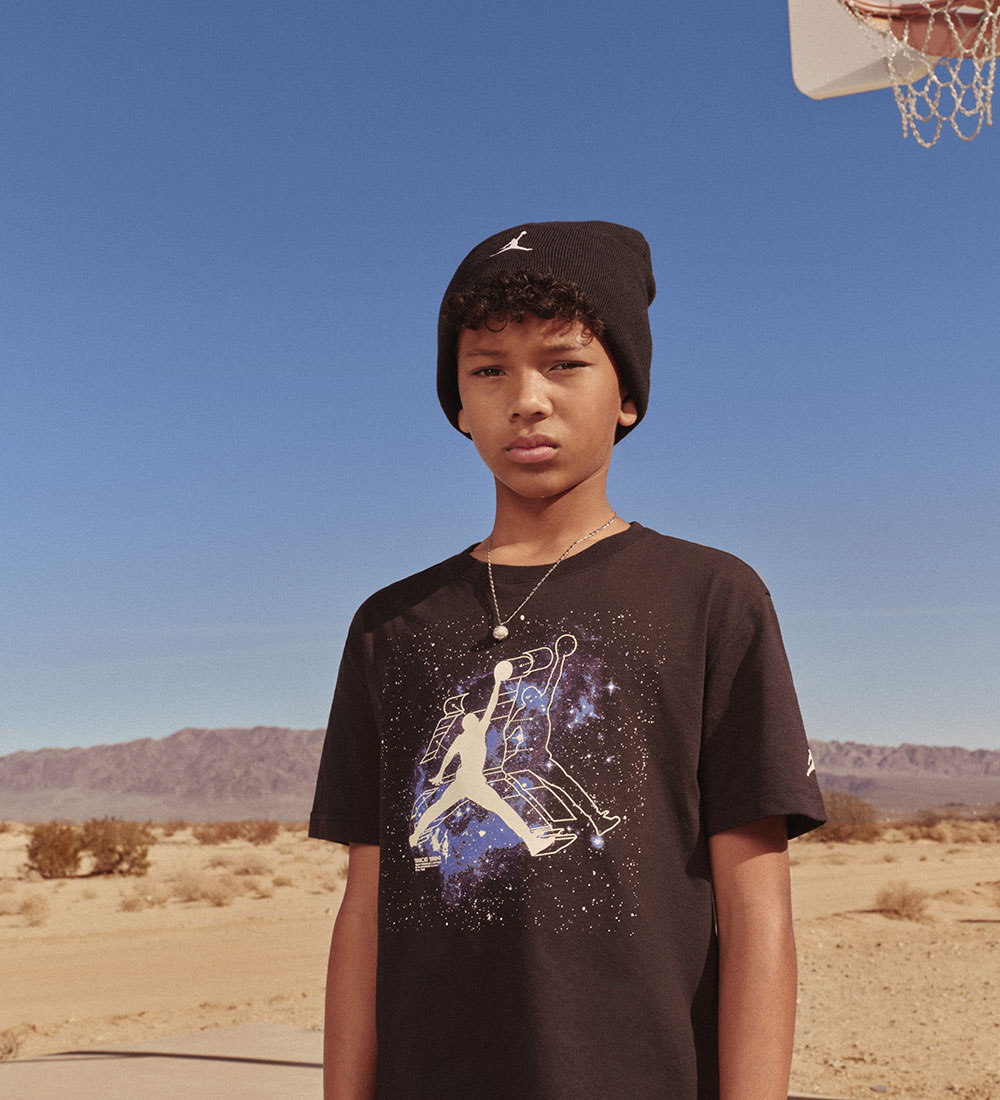 Jordan T-shirt - Glow In The Dark - Sort m. Print