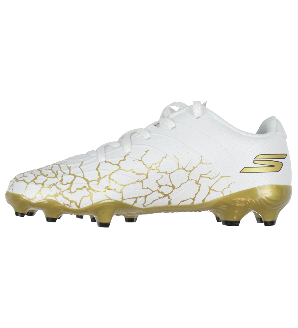 Skechers Fodboldstøvler - Skx_1.5 JR Youth FG - Hvid/Guld