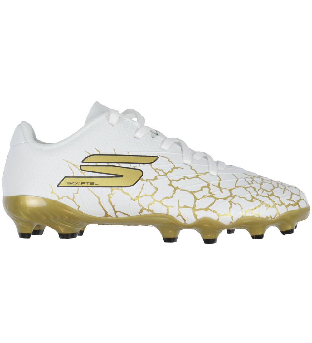 Skechers Fodboldstøvler - Skx_1.5 JR Youth FG - Hvid/Guld