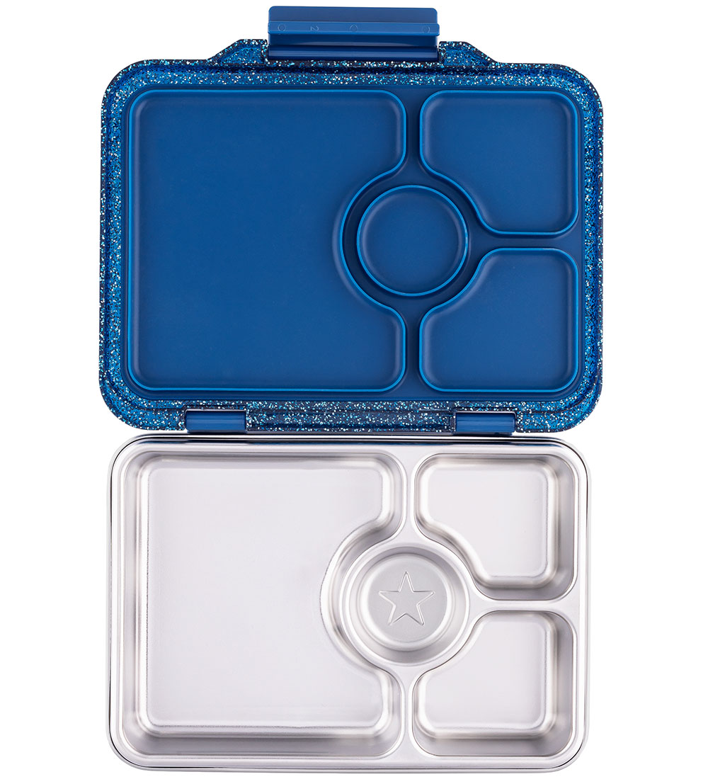 Yumbox Madkasse m. 4 Rum - Bento Steel - Twilight Glitter