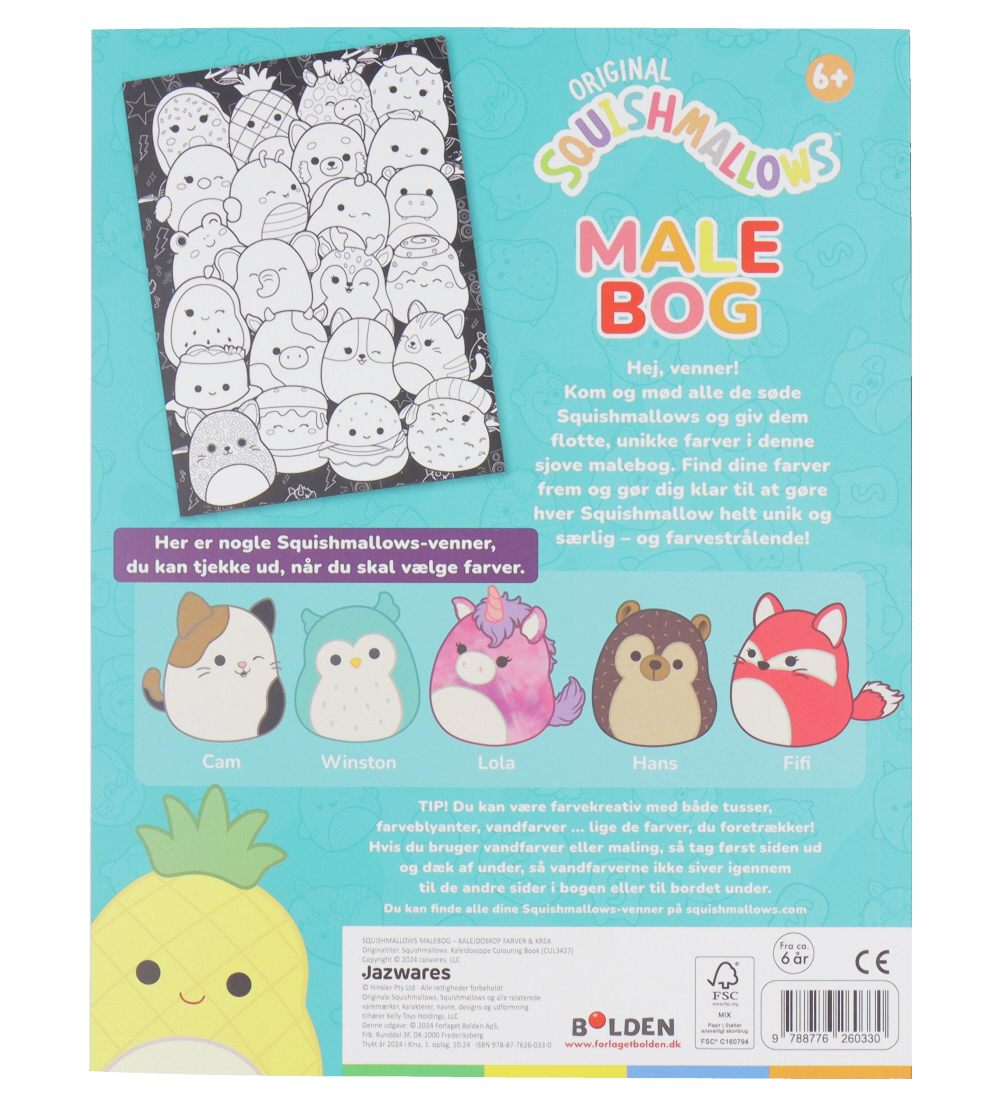 Forlaget Bolden Malebog - Squishmallows malebog