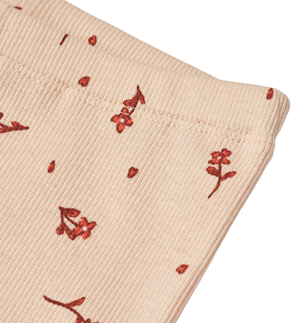 Wheat Leggings - Rib - Jules - Rose Water Flowers