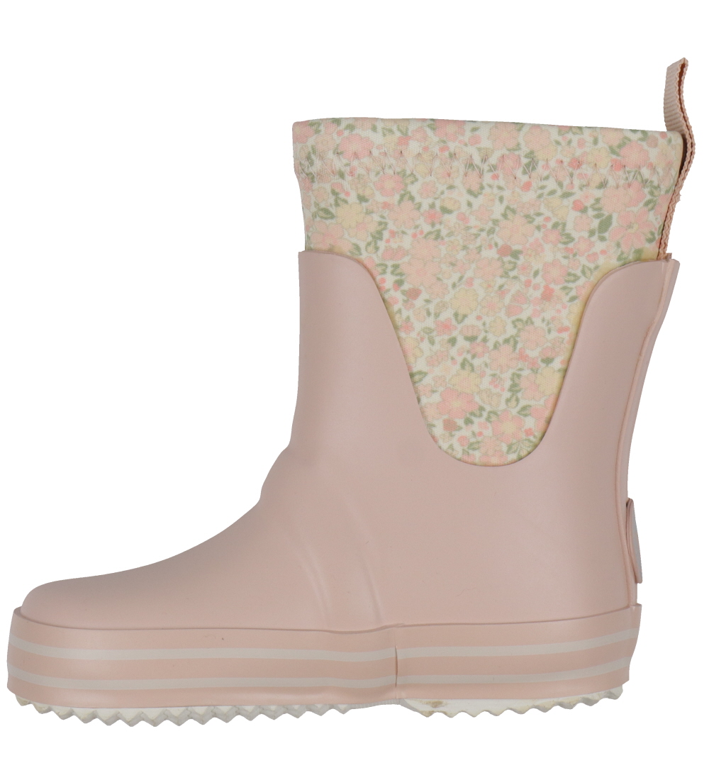 Wheat Gummistøvler - Mist - Ivory Flower Meadow