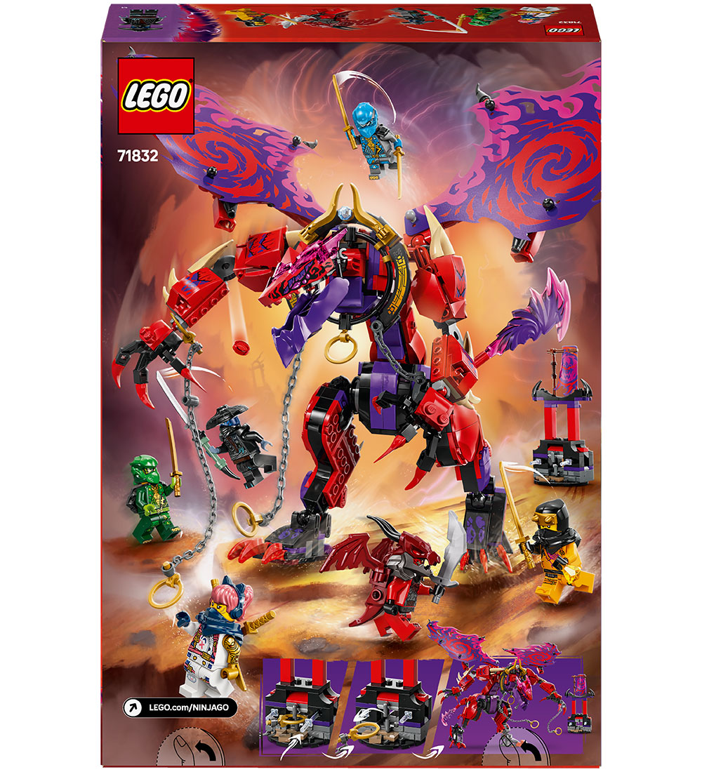LEGO® Ninjago - Kaosdragen Thunderfang 71832 - 668 Dele