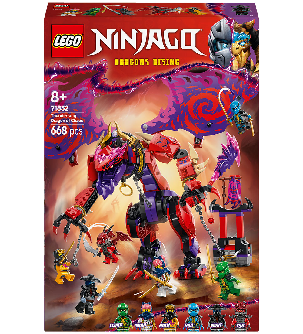 LEGO® Ninjago - Kaosdragen Thunderfang 71832 - 668 Dele