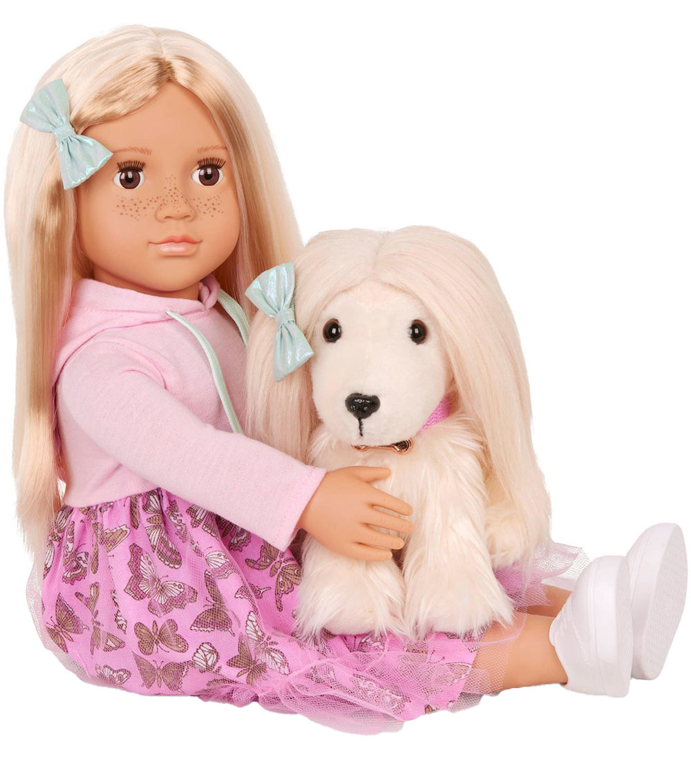 Our Generation Dukke - 46 cm - Hattie m. Hund