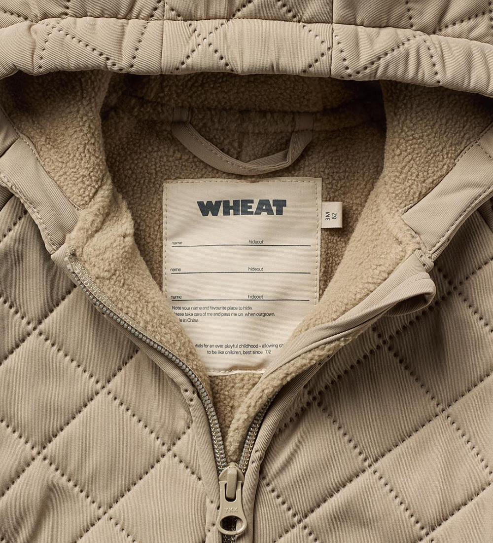 Wheat Termodragt m. Fleece - Cuddle - Beige Stone