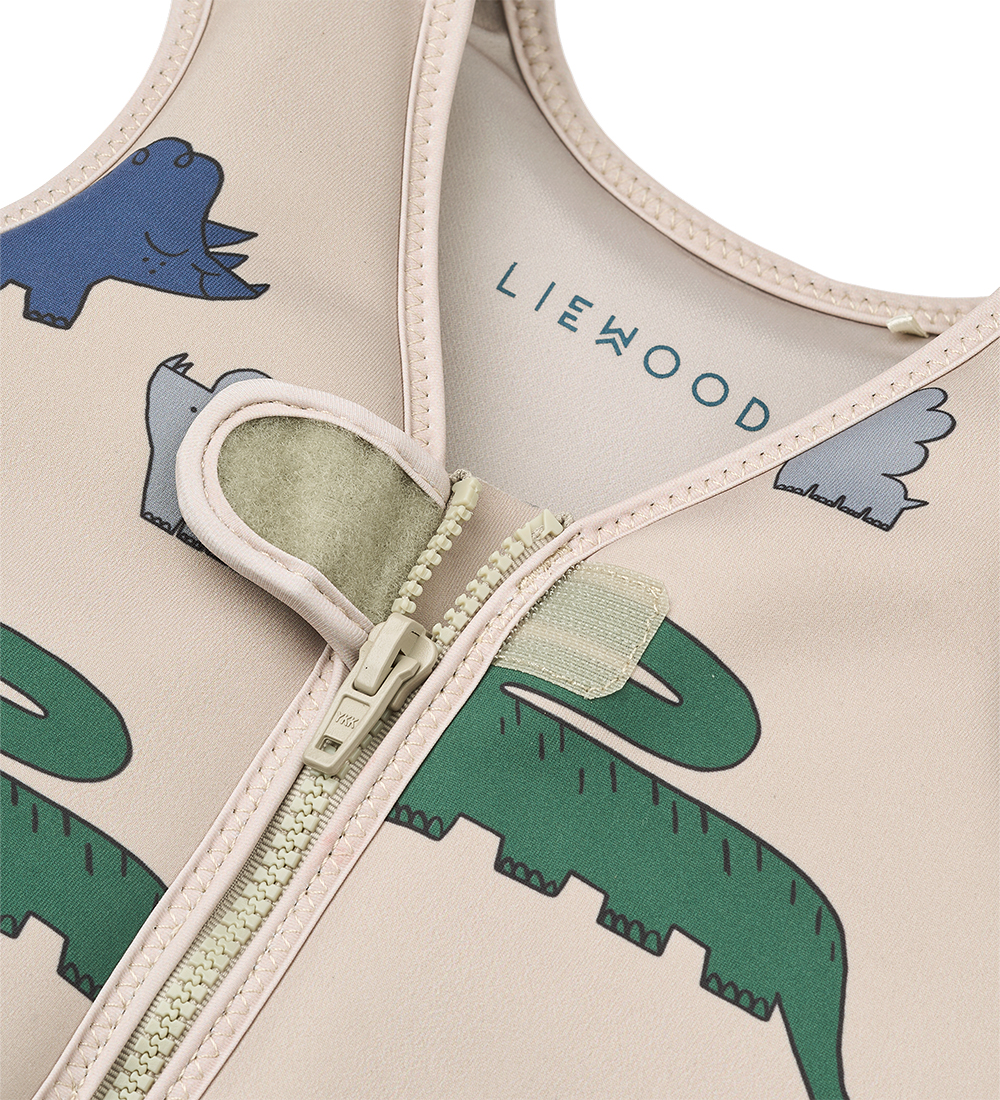 Liewood Svømmevest - 11-15 kg - Dove - Dinasaurs/Mist