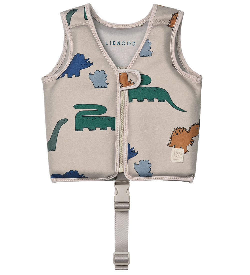 Liewood Svømmevest - 11-15 kg - Dove - Dinasaurs/Mist