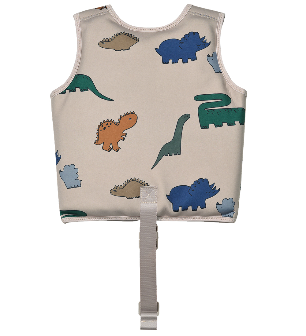 Liewood Svømmevest - 19-30 kg - Dove - Dinosaurs/Mist