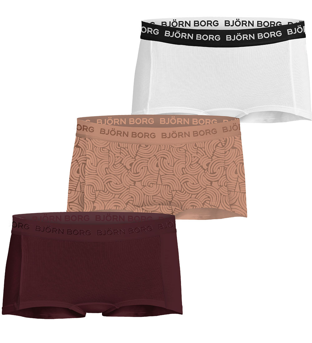 Björn Borg Hipsters - 3-pak - Rosa/Rød/Hvid