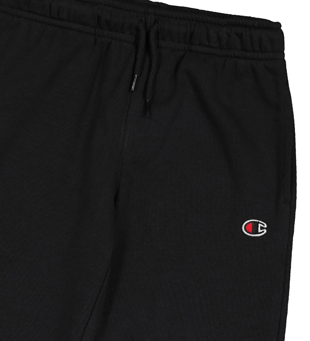 Champion Sweatpants - Elastic Cuff - Sort m. Logo
