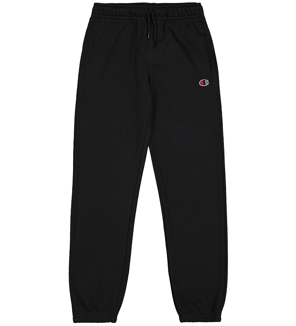 Champion Sweatpants - Elastic Cuff - Sort m. Logo