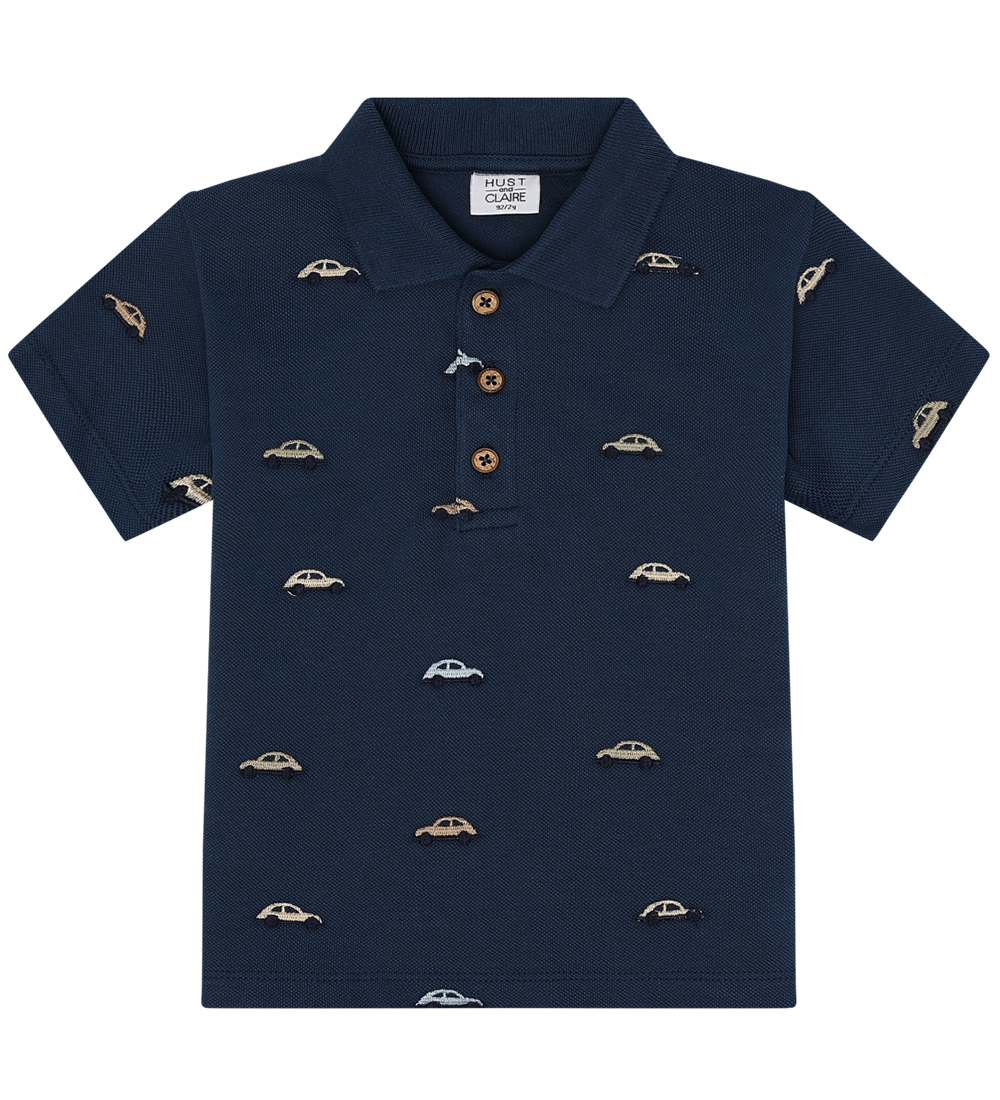 Hust and Claire Polo - Piqué - Adrian - Blue Moon m. Biler