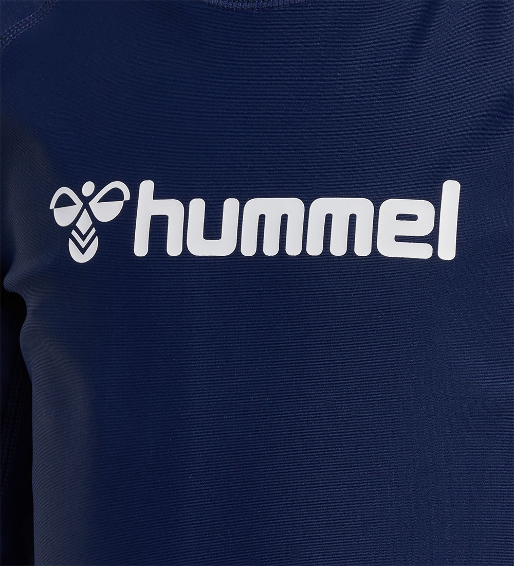 Hummel Badebluse - UV40+ - HmlFiji - Navy Blue