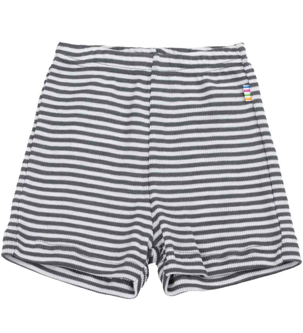 Joha Shorts - Rib - Uld/Silke - Mørkegrå