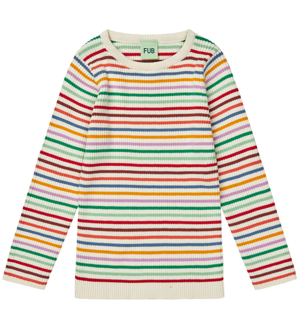 FUB Bluse - Rib - Multi Stripe