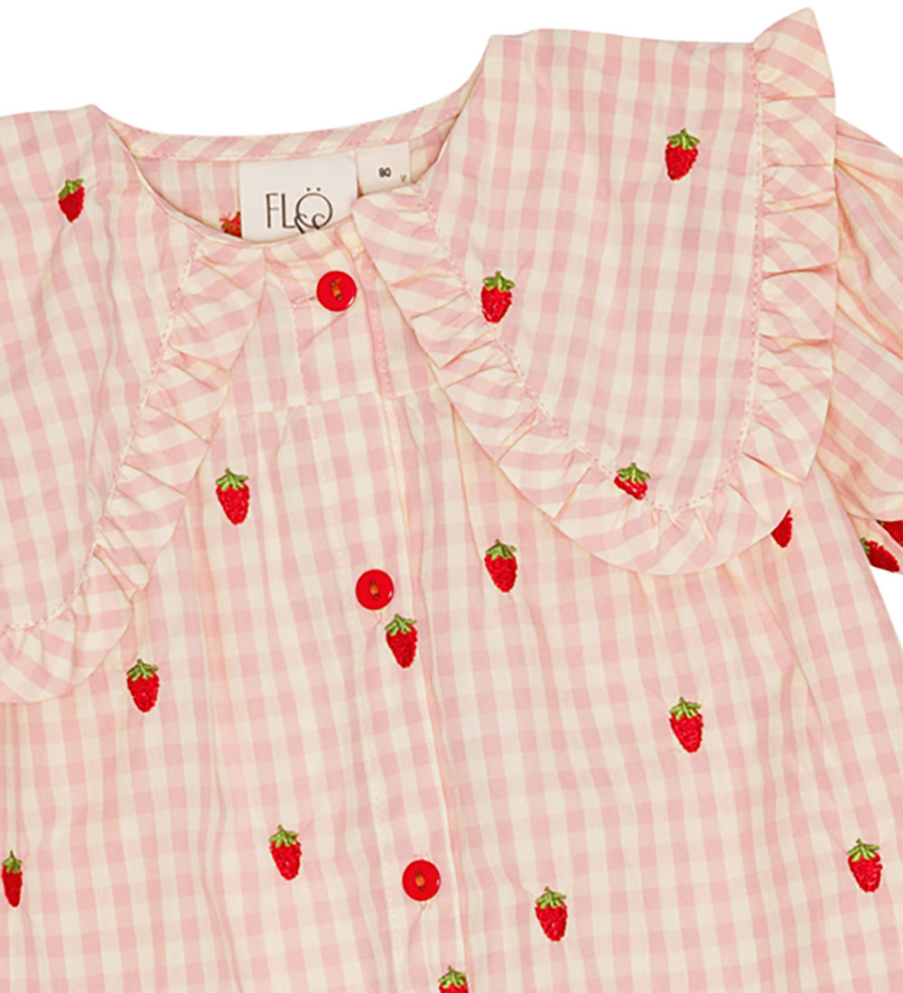 Flöss Kjole - Dolly - Pink Berry Gingham