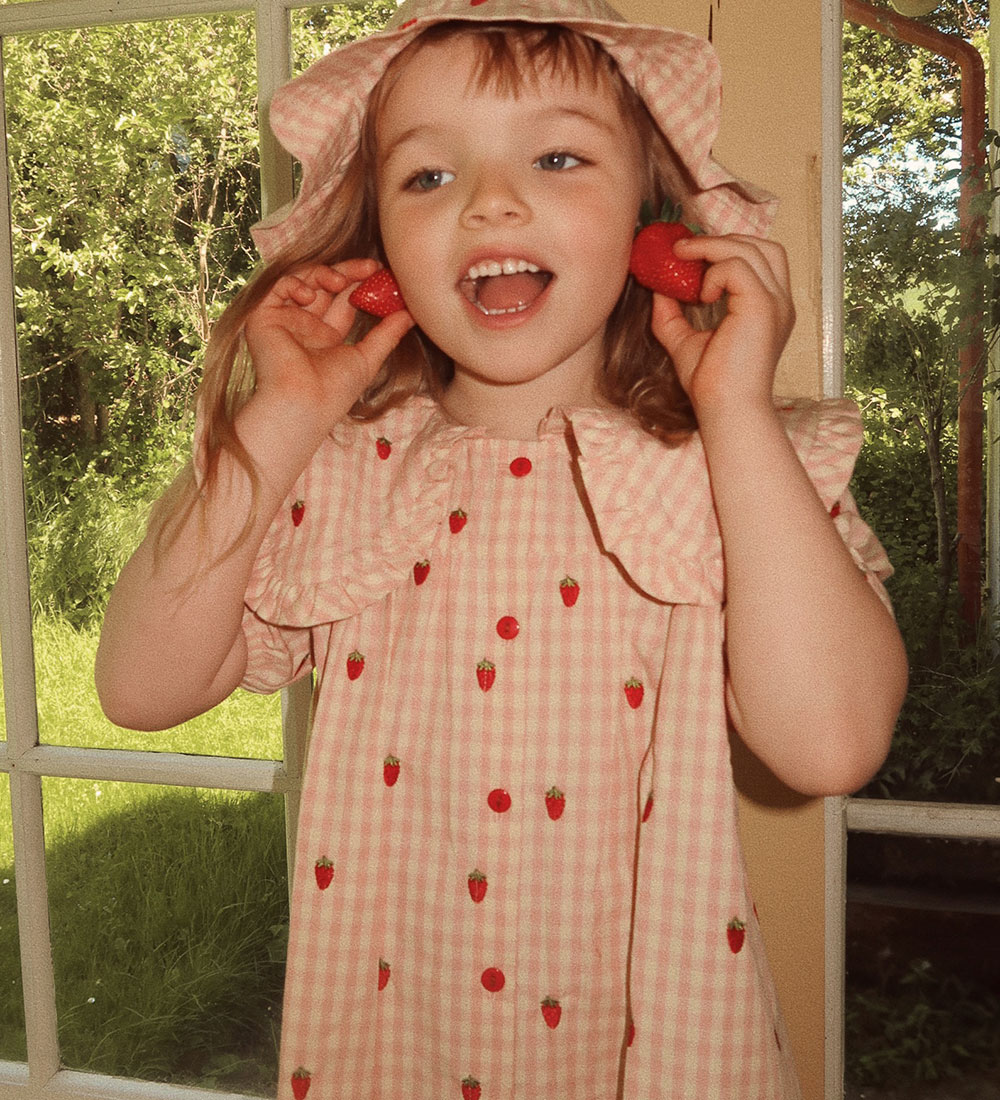 Flöss Kjole - Dolly - Pink Berry Gingham