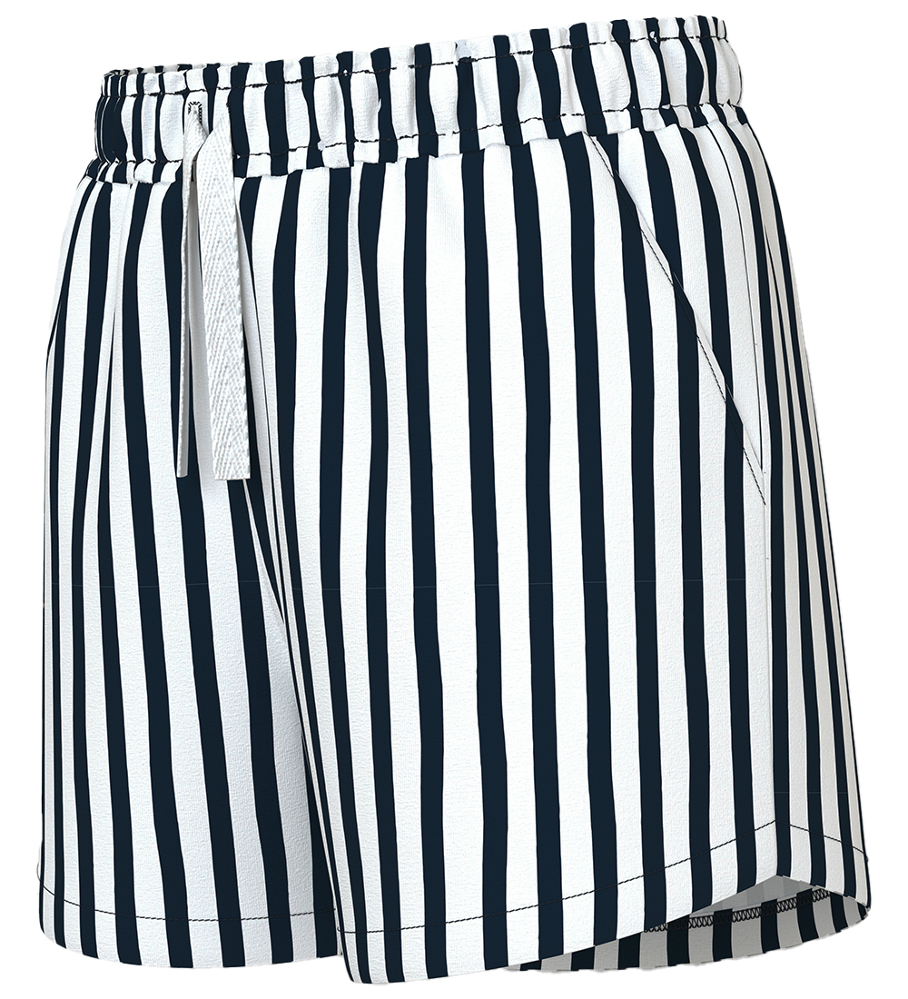 Name It Shorts - Noos - NkfVigga - Brigth White/Dark Sapphire