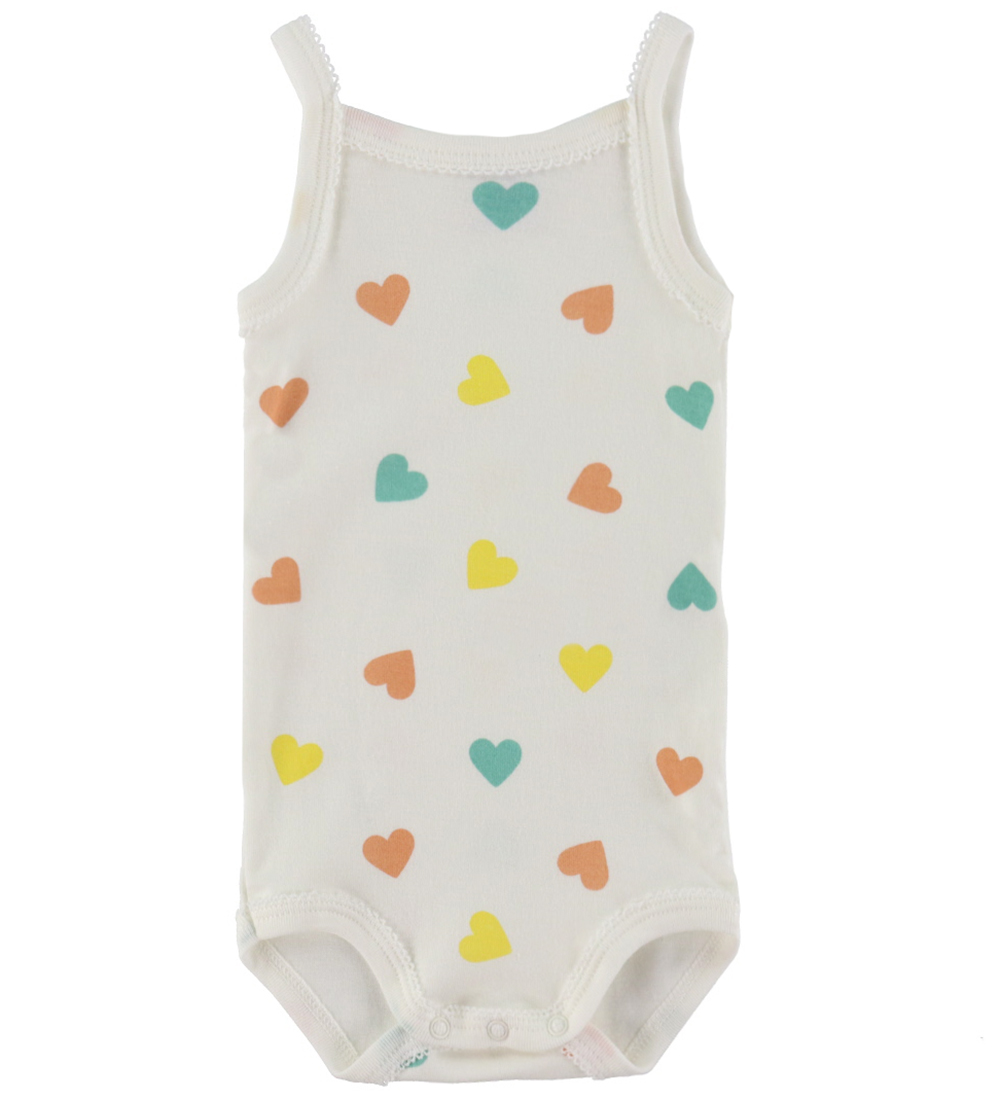 Petit Bateau Bodyer u/æ - 3-pak - Hvid/Orange