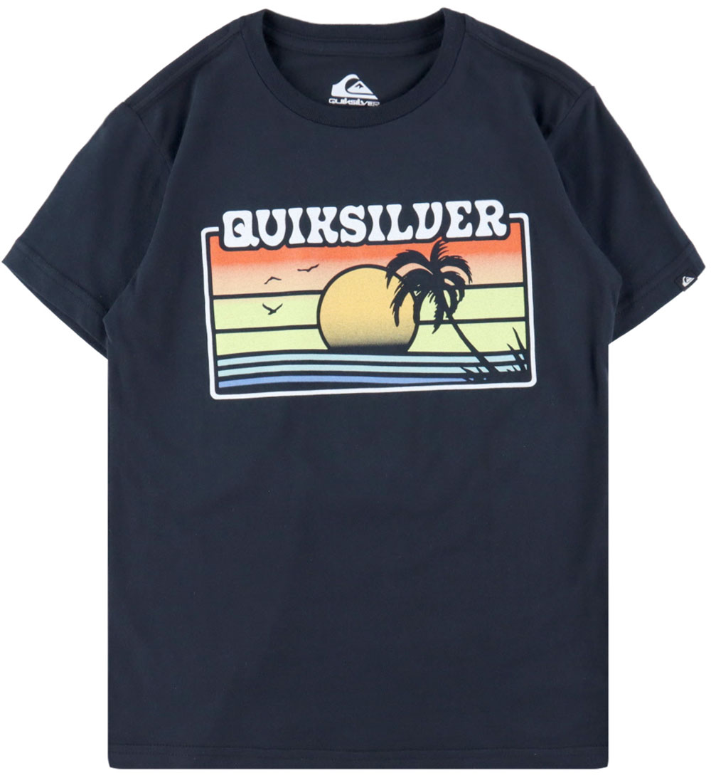 Quiksilver T-shirt - EV Sun Faded - Sort m. Print