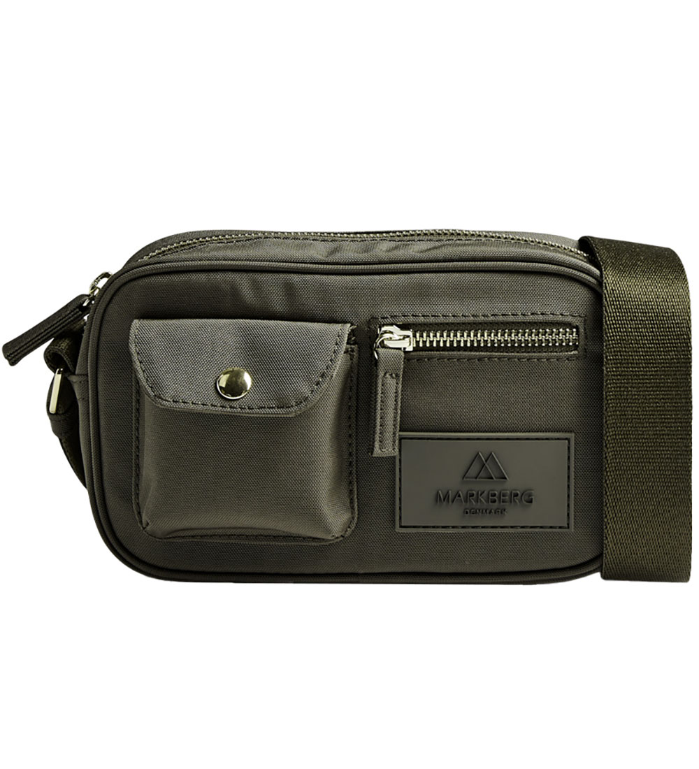 Markberg Skuldertaske - DarlsMBG S Cross - Dark Olive/Gold