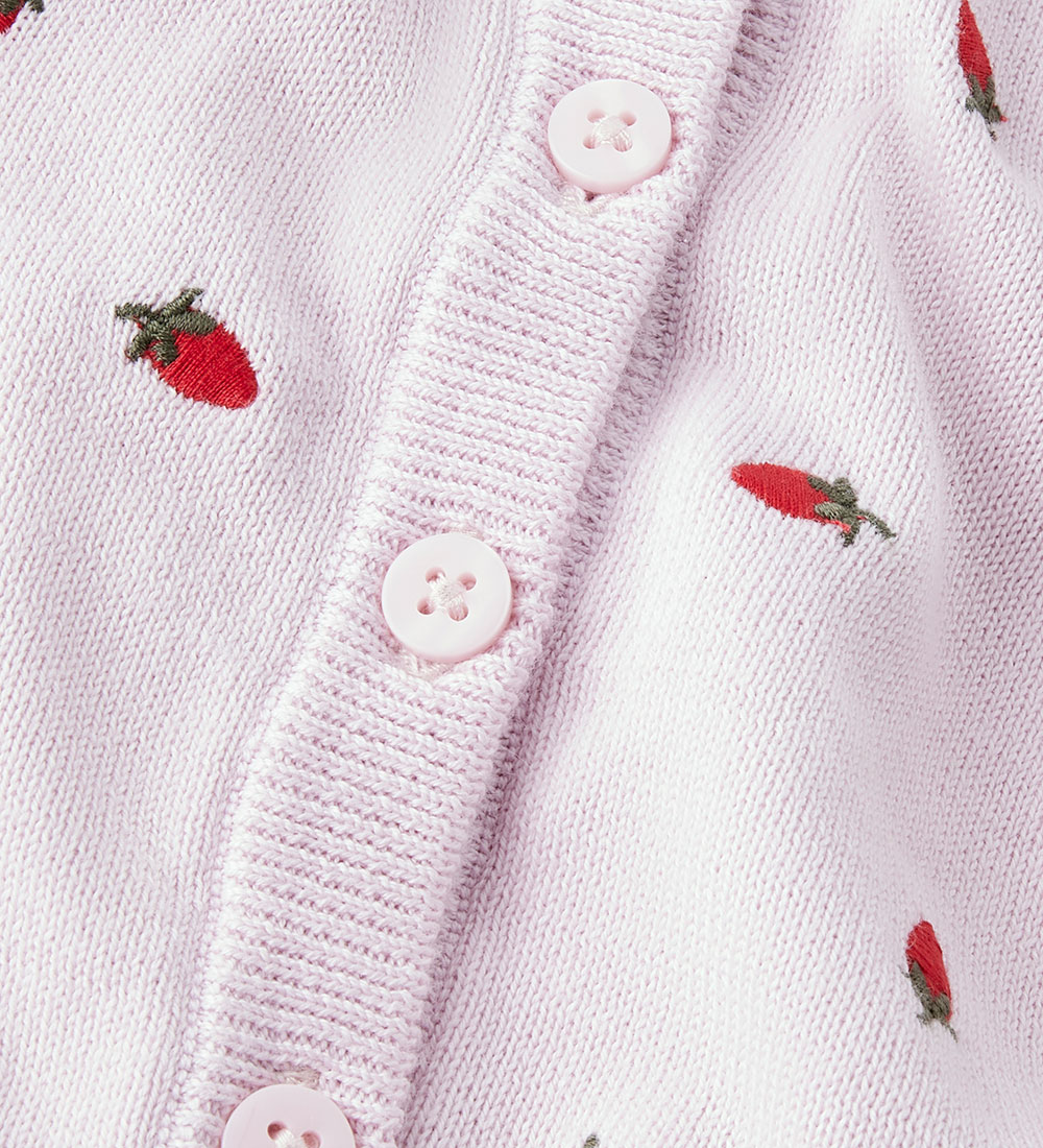 Name it Cardigan - Strik - NbfDetrille m. Jordbær
